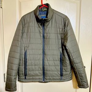 Men's Large Cole Haan Olive Quilted Jacket NWOT